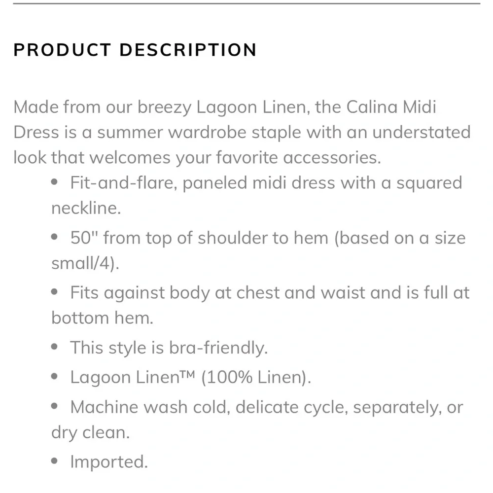 Lilly Pulitzer linen Calina Midi Dress - Picture 7 of 12